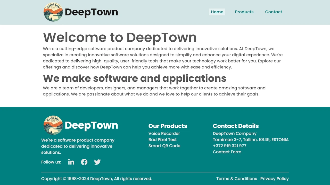 DeepTown Desktop View